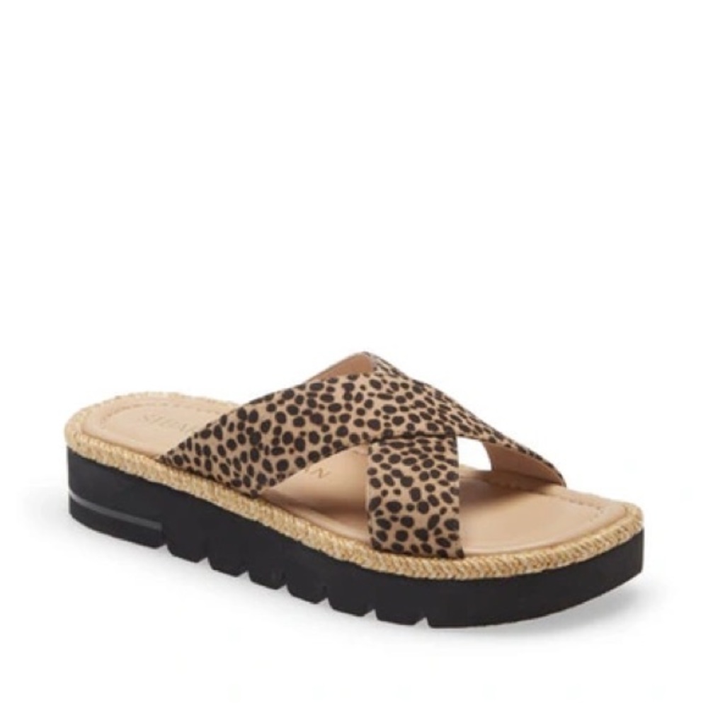 STUART WEITZMAN
Roza Lift Slide Sandal In Cheetah Suede 5.5 NWT